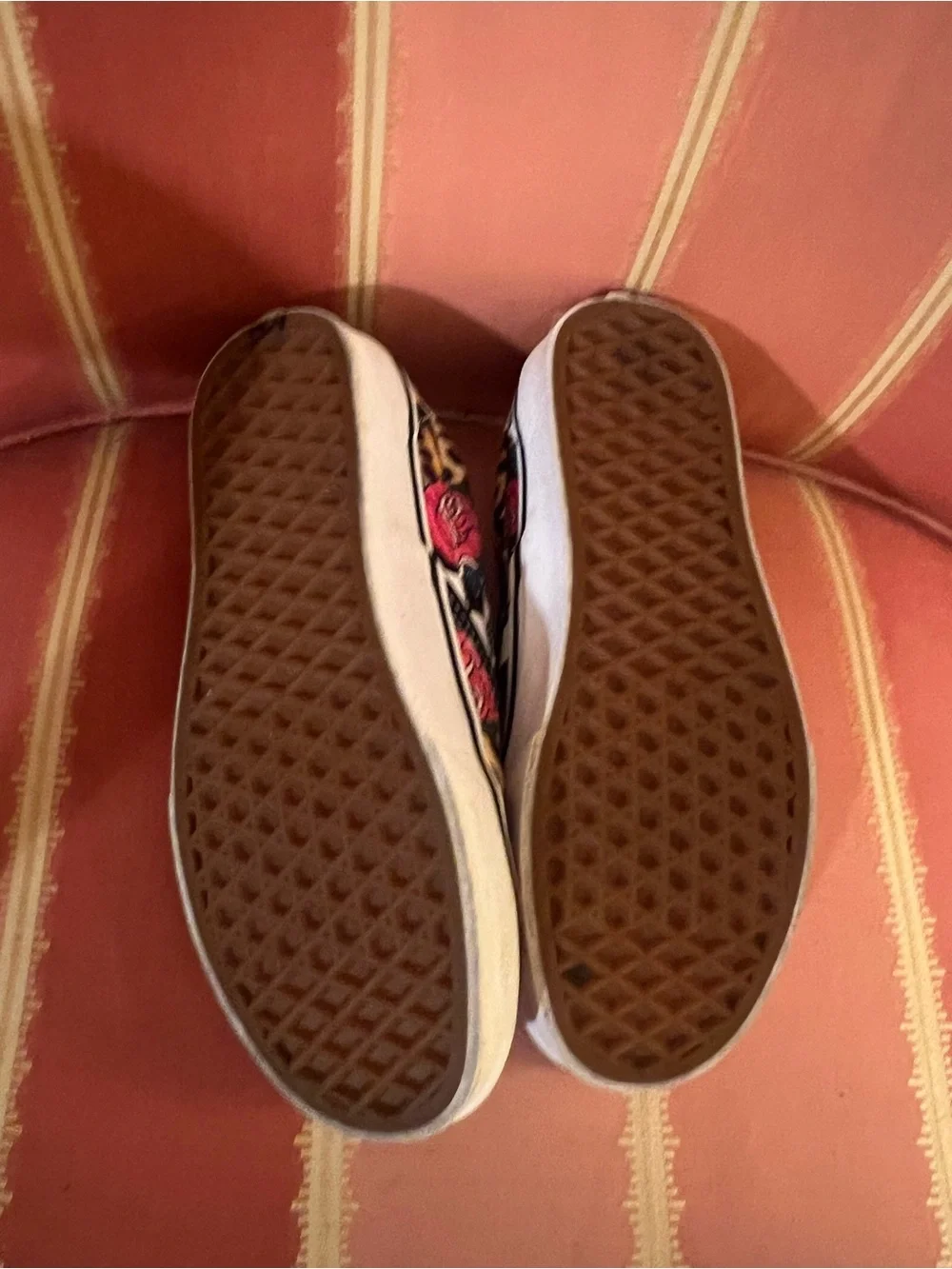 Vans Classic Slip-On Rose Animal Checkerboard - Size 6 Excellent Condition